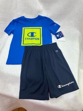 Boys Champion Blue Short Set